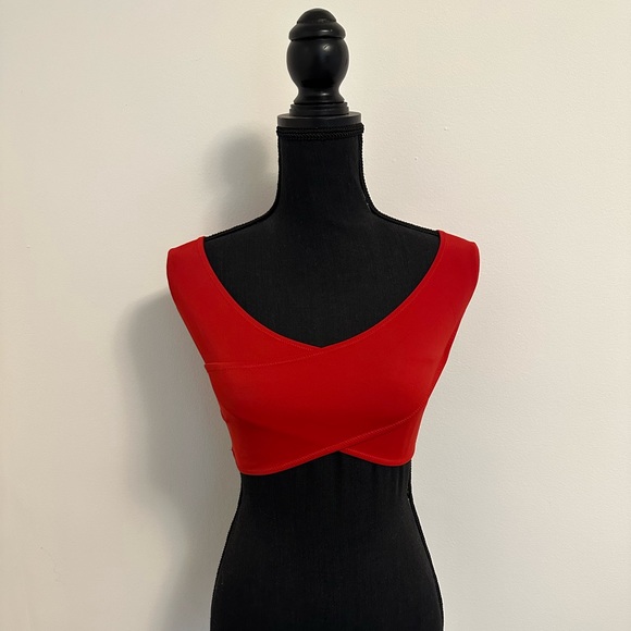 OYE Swimwear Lucette red bikini top size S - Picture 3 of 6